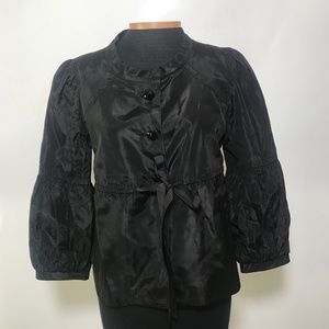 Betsey Johnson  Blazer  botton down with lace Tie